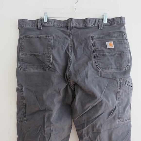 CARHARTT Rugged Flex Rigby Double Front Relaxed Fit Work Pants in Shadow Gray - Picture 11 of 14